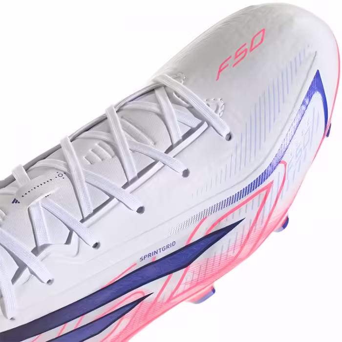 Ghete pentru fotbal Adidas F50 HYPERFAST LEAGUE FG Alb 43.5 - 13