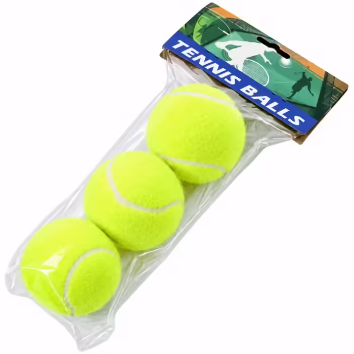 Набор мячей для тенниса 3 шт TM Tennis balls Желтый One size