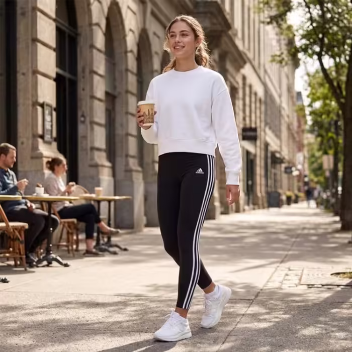 Легинсы Adidas W FI 3S LEGGING Черный 2XS - 8