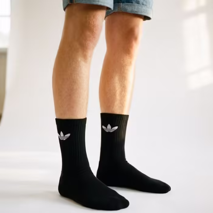 Носки Adidas TREFOIL CUSHION CREW Черный S - 5