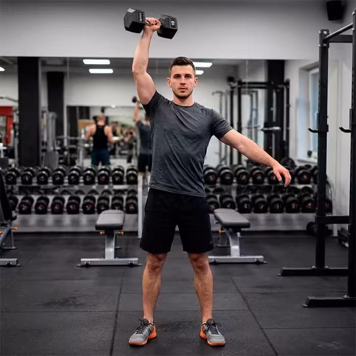 Гантель 10 кг HMS HEX PRO Dumbbell Черный/Серебристый 10 kg - 6