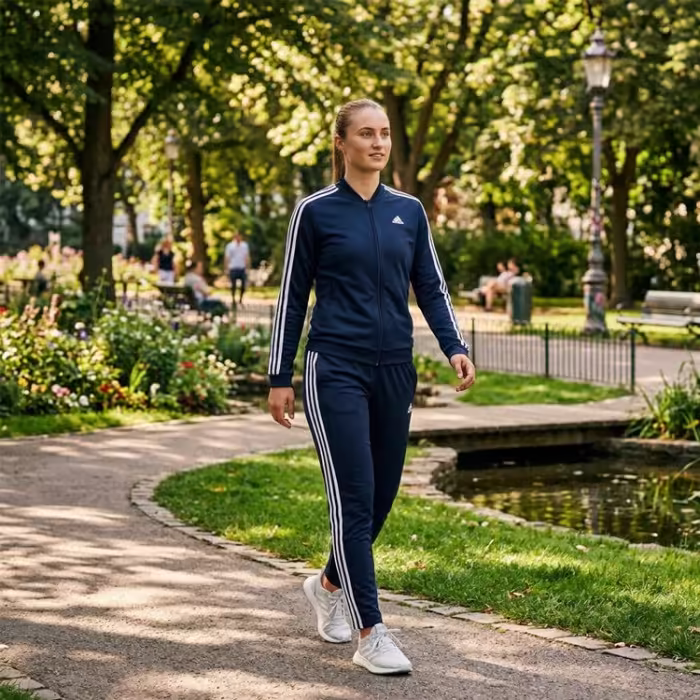Спортивный костюм Adidas W 3S TR TS Синий XS - 7