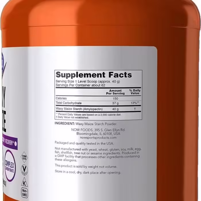 Углеводная смесь Now Sports WAXY MAIZE STARCH 5.5 LBS - 3