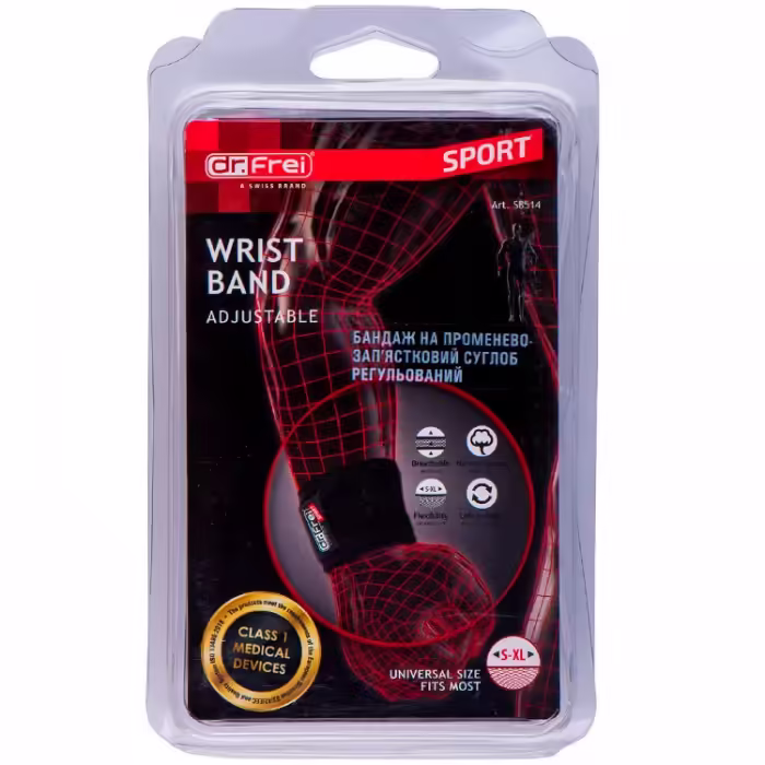 Suport pentru incheietura mainii Dr Frei WRIST BAND PRO Negru