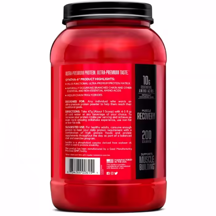 Сывороточный протеин BSN SYNTHA-6 Ultra Premium Protein Matrix, Strawberry Milkshake 2.91lb - 3