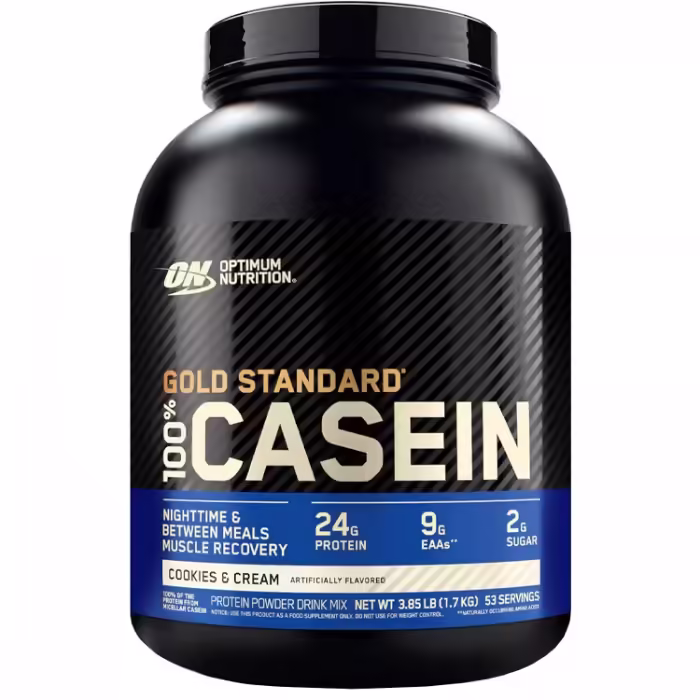 Казеин Optimum Nutrition Gold Standard 100% CASEIN, Cookies & Cream 3.85lb