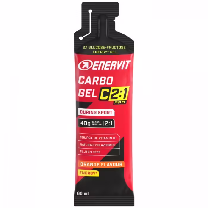 Supliment energetic ENERVIT Carbo Gel C2:1 orange