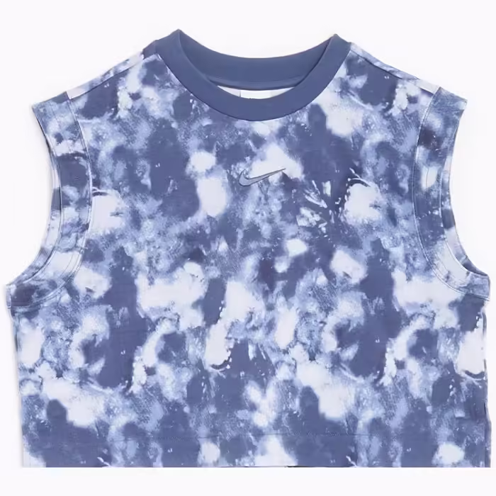 Maiou Nike W NSW WVE DYE JRSY SL TOP A3 Albastru S - 7