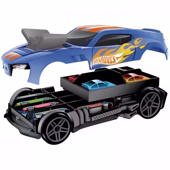 Jucarie masina Mattel Automobil de curse si garaj 2 in 1