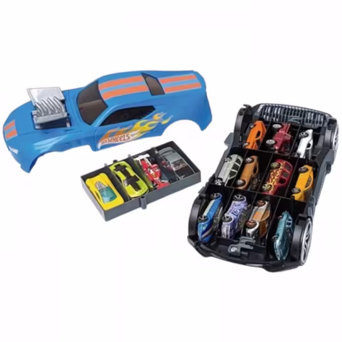 Jucarie masina Mattel Automobil de curse si garaj 2 in 1 - 2