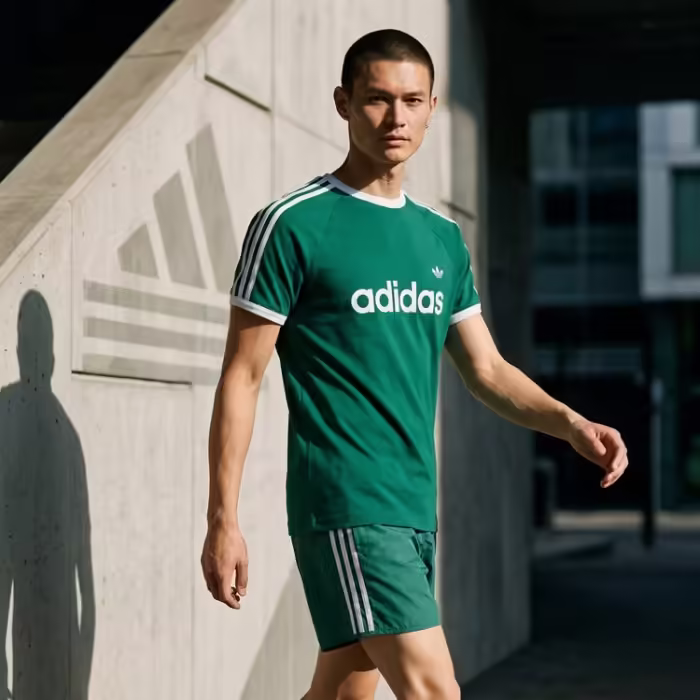 Футболка Adidas 3-STRIPES SLIM RINGER - 7