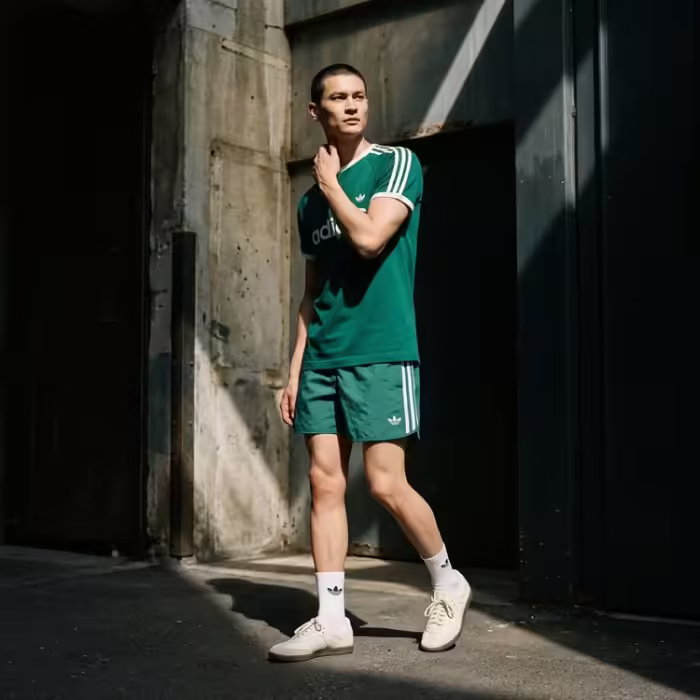 Футболка Adidas 3-STRIPES SLIM RINGER - 8