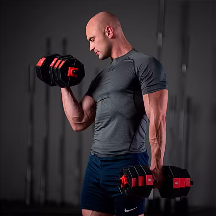 Гантель наборная 15 кг HMS Barbell and Dumbbells Composite Черный/Красный 15 kg - 9