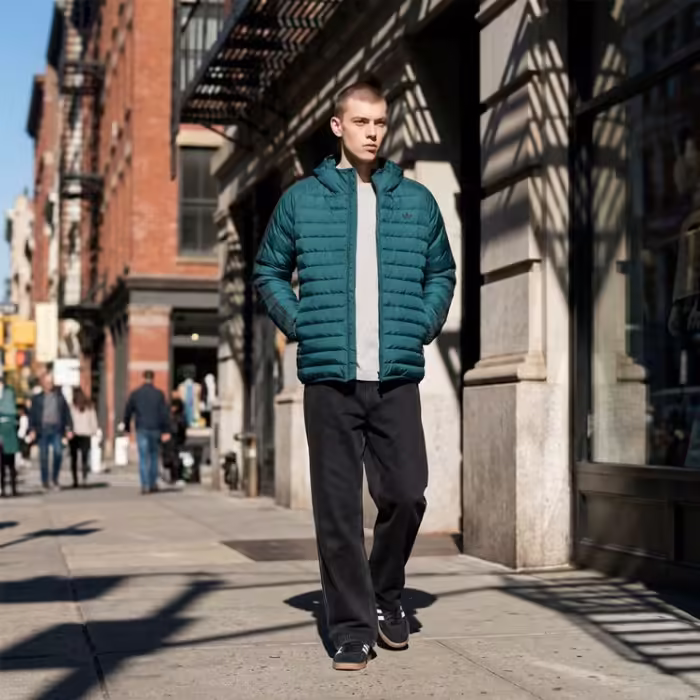 Scurta Adidas PAD HOODED JKT Verde XS - 7
