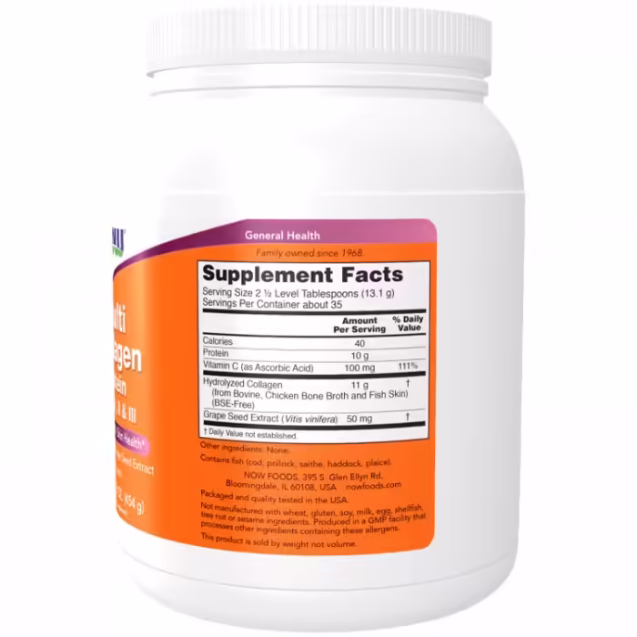 Витамины Now Foods Multi Collagen Protein Types I, II & III - 2