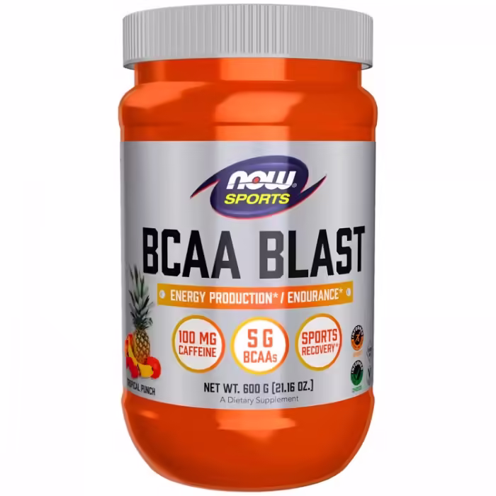 Complex Pre-antrenament Now Sports BCAA Blast Powder, Tropical Punch Flavor