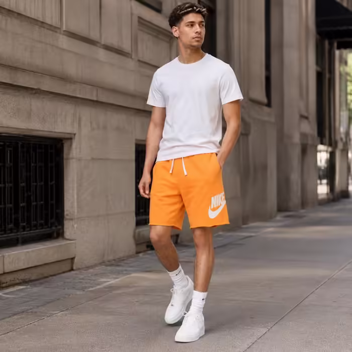 Sorti Nike M NK CLUB ALUMNI HBR FT SHORT Oranj L - 8