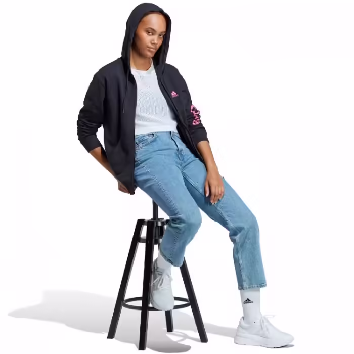 Hanorac Adidas W LIN FT FZ HD - 3