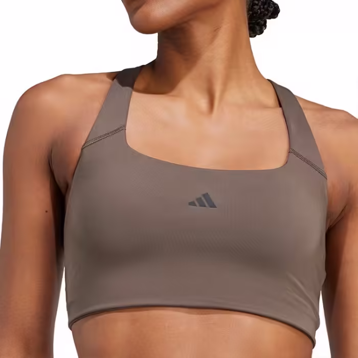 Спортивное бра Adidas PWIM MS BRA Зеленый XS - 6