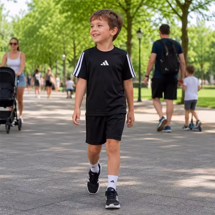 Tricou Adidas LK 3S TEE 160 Negru 110 - 7