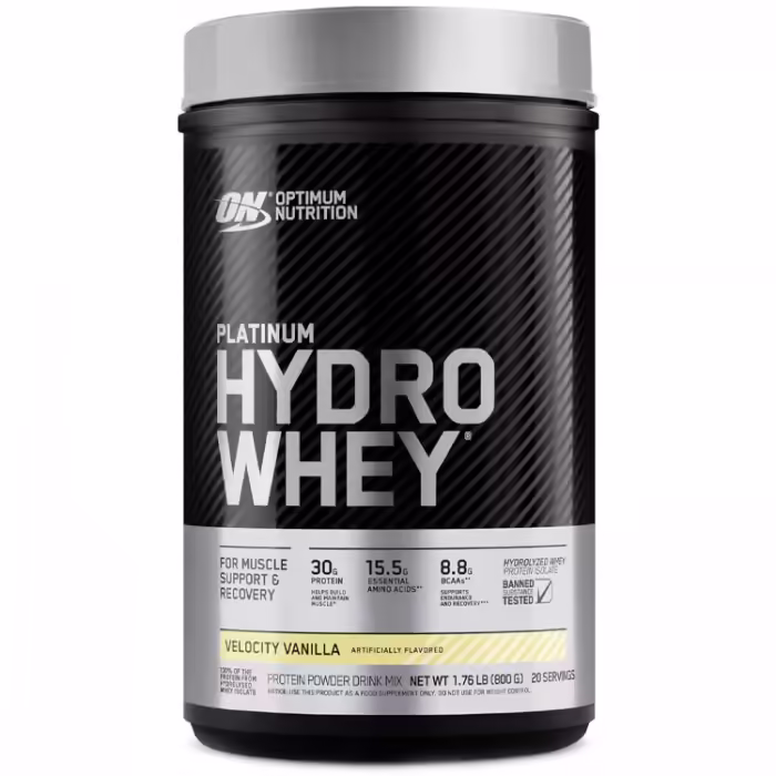 Hidrolizat proteic Optimum Nutrition Platinum Hydro Whey Vanilla 1.76lb