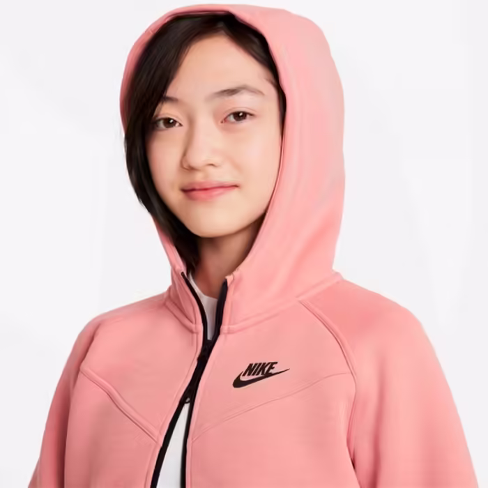 Толстовка Nike G NSW TCH FLC HD FZ LS Розовый S - 4