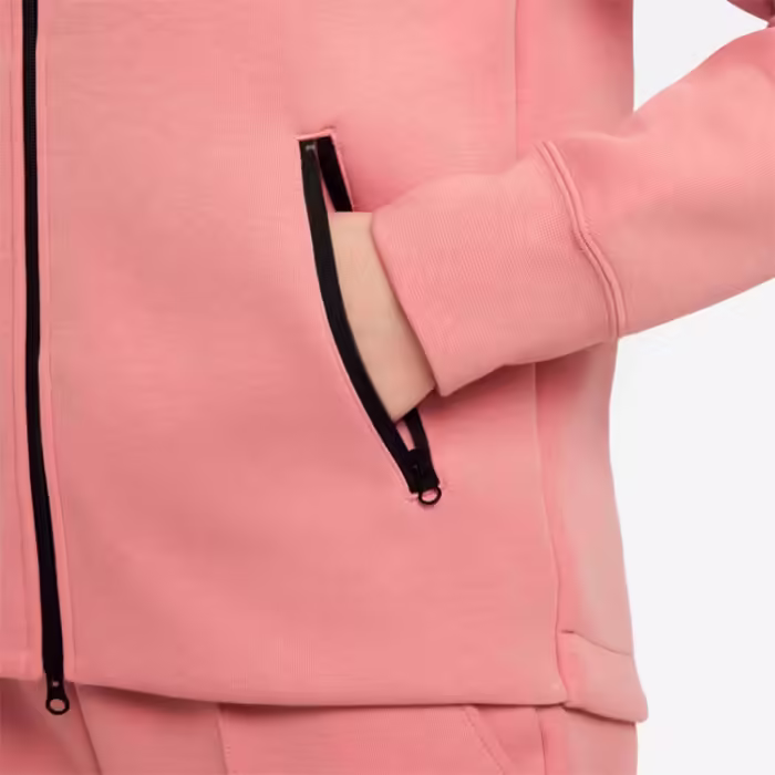 Толстовка Nike G NSW TCH FLC HD FZ LS Розовый S - 5