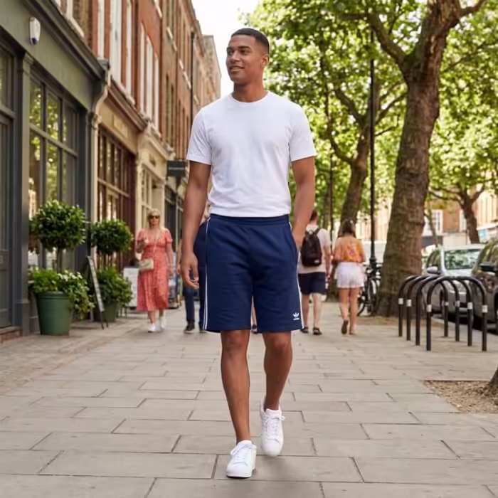 Sorti Adidas 3-STRIPE SHORT Albastru S - 7