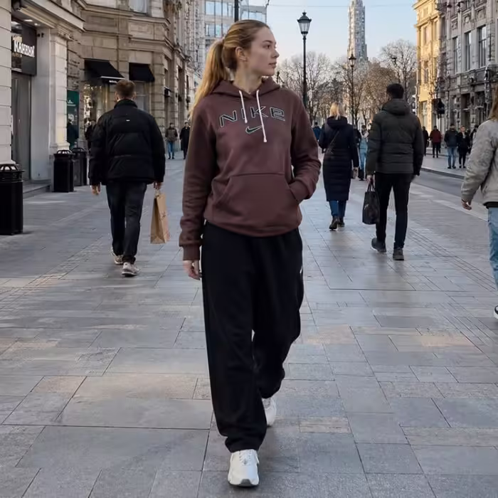 Толстовка Nike W NSW PHNX FLC STD PO LOGO HDY - 7