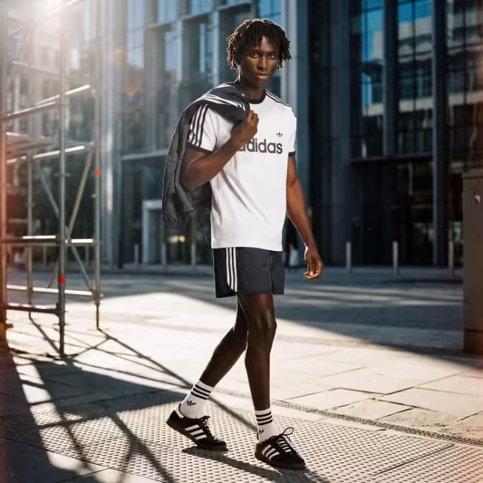 Футболка Adidas 3-STRIPES SLIM RINGER - 7