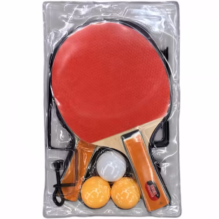 Набор для настольного тенниса с мячом и сеткой Nova Ping pong racket Pазноцветный One size - 2