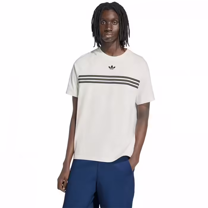 Tricou Adidas CHEST STRIPES Alb S