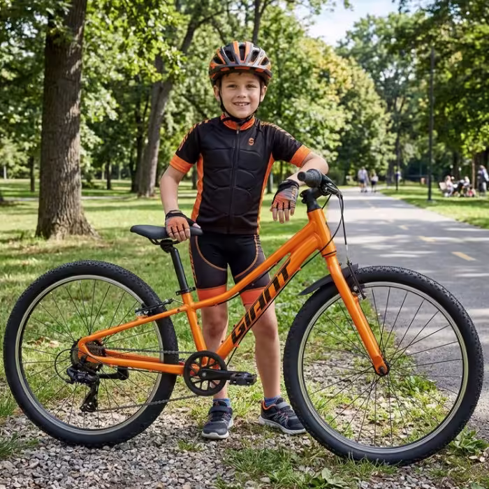 Bicicleta pentru copii GIANT Talon 24 Lite Portocaliu - 6