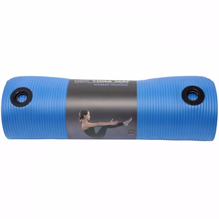 Коврик для йоги YORK NBR Yoga Mat with two grommets Синий 183x61x1 cm - 2