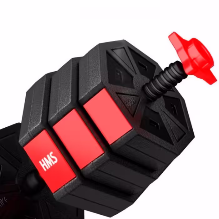 Гантель наборная 20 кг HMS Barbell and Dumbbells Composite Черный/Красный 20 kg - 8