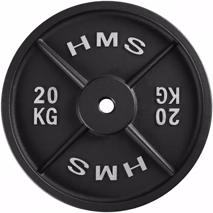 Disc 20 kg HMS Iron disc Negru 20 kg