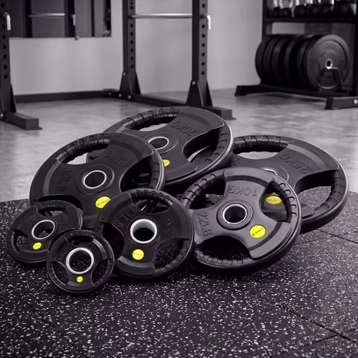 Disc 20 kg HMS Solid Rubber Bumper Plate Negru 20 kg - 5