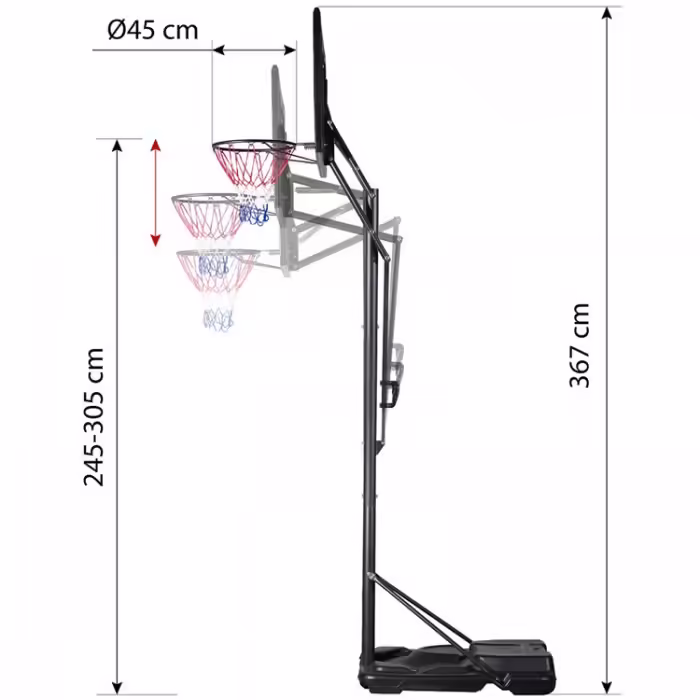 Panou cu inel baschet NILS Nils Basketball bagplade - 6