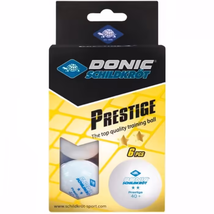 Set mingi tenis de masa 6 buc Donic Prestige 2 Star 40+