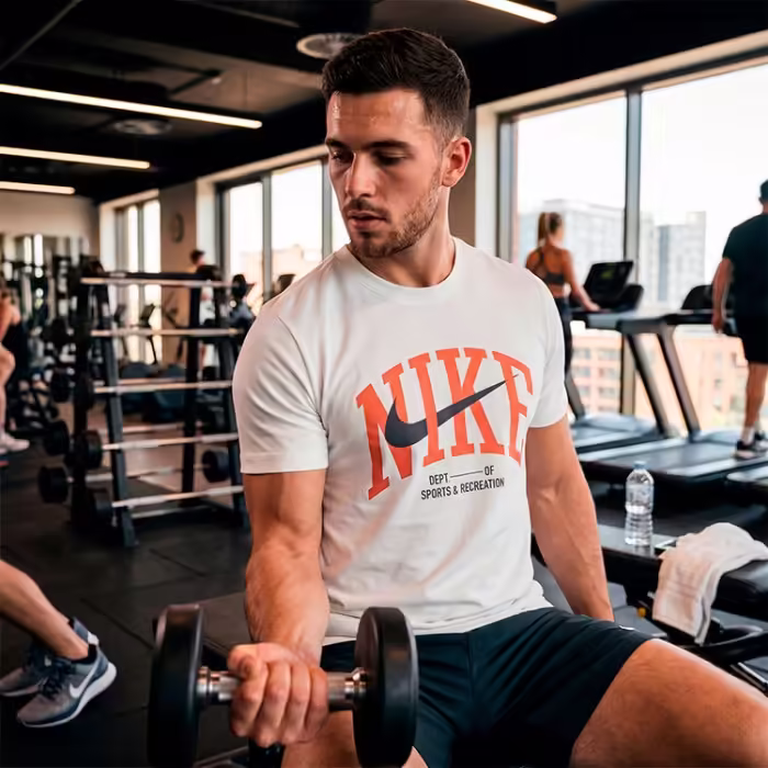Футболка Nike M NK DF TEE MODERN FITNESS Белый M - 7