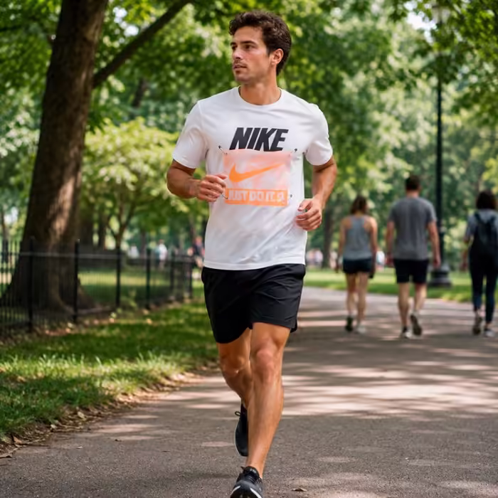 Футболка Nike M NK DF RUN ENERGY SS TOP Белый S - 2
