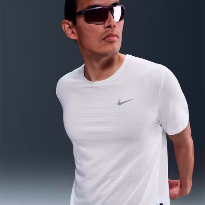 Футболка Nike M NK DF BREATHE MILER SS TOP Белый XXL - 6