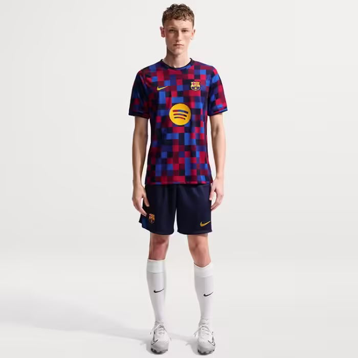 Tricou Nike F.C. Barcelona Home Dri-FIT Soccer Pre-Match - 3