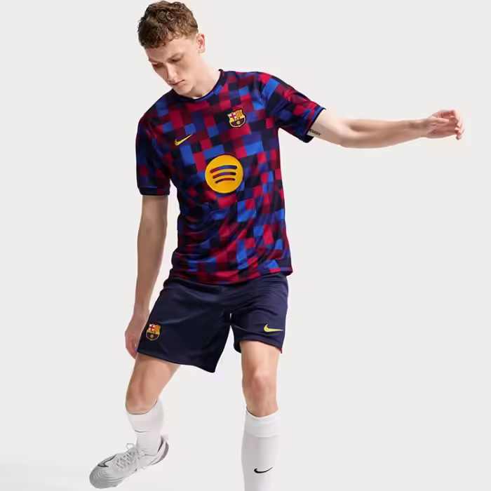 Tricou Nike F.C. Barcelona Home Dri-FIT Soccer Pre-Match - 4