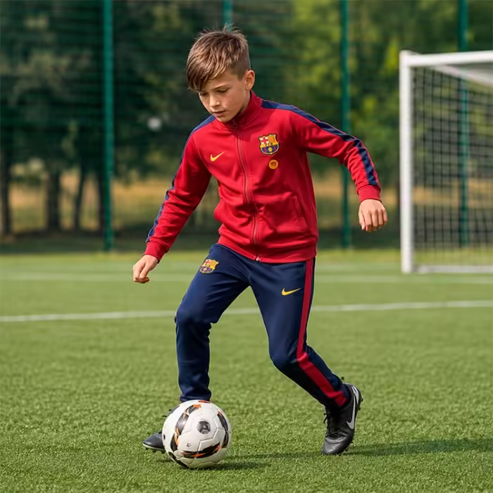 Costum Sportiv Nike F.C. BARCELONA STRIKE DRI-FIT Albastru S - 9