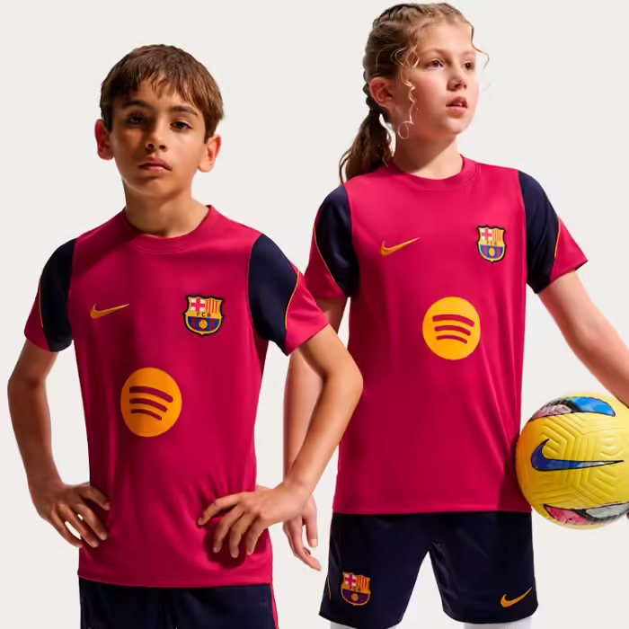 Tricou Nike F.C. BARCELONA STRIKE DRI-FIT Roz M - 4