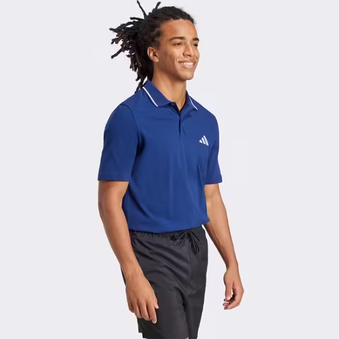 Поло Adidas Essentials Small Logo Синий XS - 3