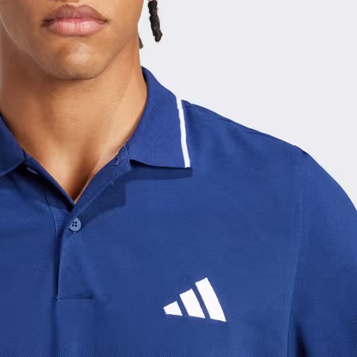 Поло Adidas Essentials Small Logo Синий XS - 5