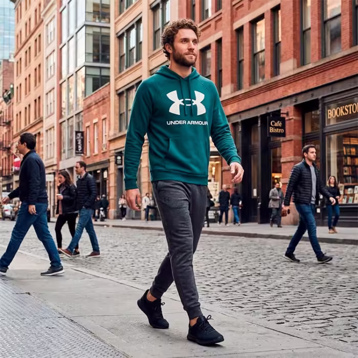 Толстовка Under Armour UA Rival Fleece Big Logo HD Зеленый L - 7