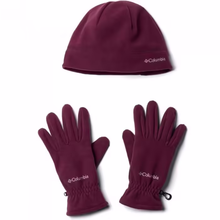 Set Caciula + Manusi Columbia 1866101-522 Bordo L